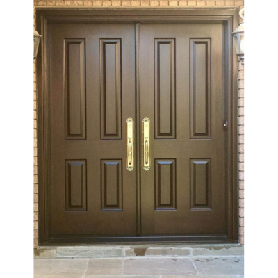 Luxury double teak wood main door for homes and villas