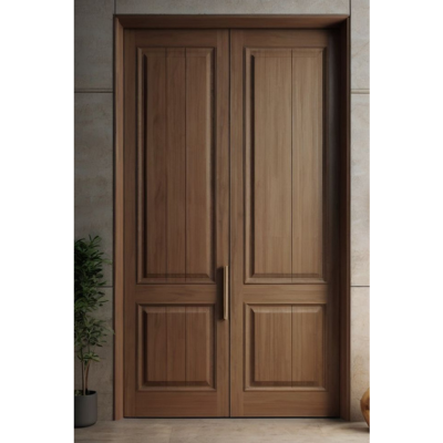 Luxury double teak wood main door for homes and villas
