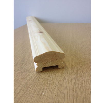 Teak wood stair railing