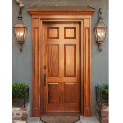 Solid teak wood single door design for home interiors Hyderabad