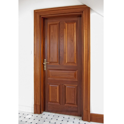 Premium teak wood single door with polished finish