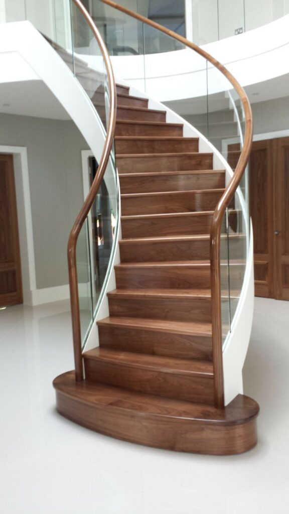 custom teak wood works Hyderabad – teak staircase